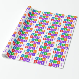 Little Sis custom wrapping paper