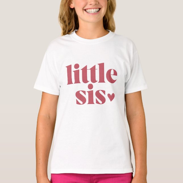 Little Sis Heart T-Shirt (Front)