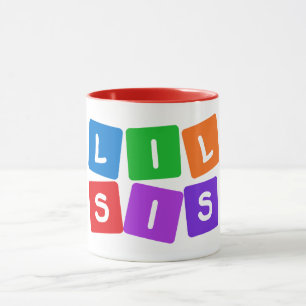 Little Sis mugs – choose style & colour