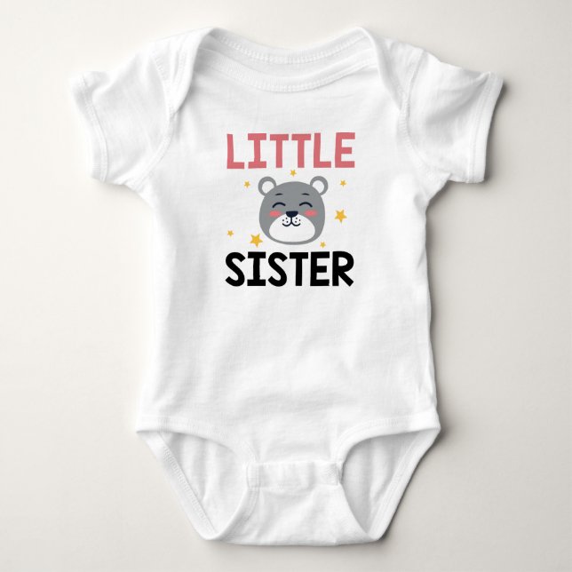 Little Sister Baby Bodysuit (Front)