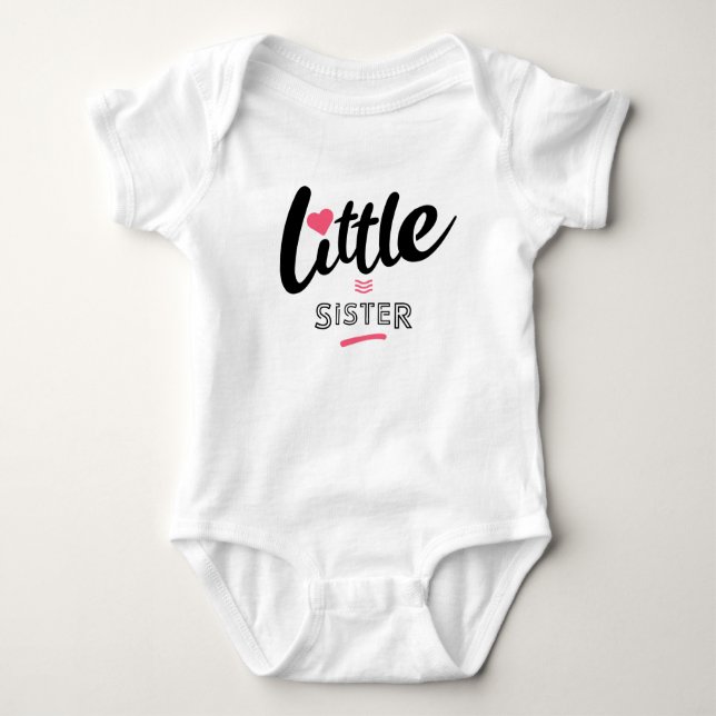 Little sister baby bodysuit (Front)