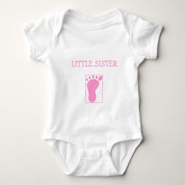 Little Sister Baby Bodysuit (Front)