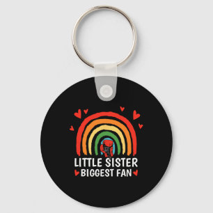 Little Sister Biggest Fan, Boxing Girl Toddler Sis Key Ring