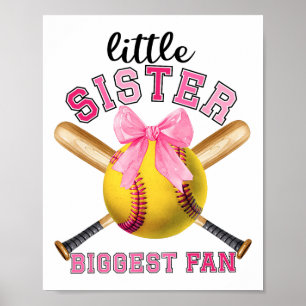 Little Sister Biggest Fan Funny Softll Sister Soft Poster