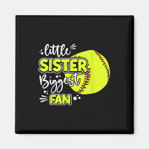 Little Sister Biggest Fan Softll, Softll Girl Magnet