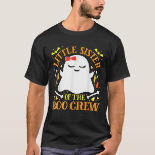 Little Sister Boo Crew Ghost Matching Family Girls T-Shirt
