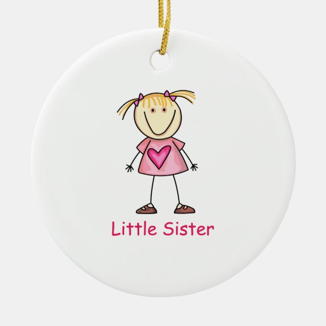 LITTLE SISTER CERAMIC ORNAMENT (Front)