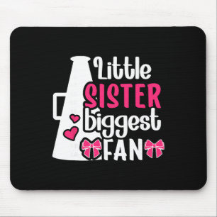 Little Sister Cheer Sister Of A Cheerleader Sister Mouse Pad