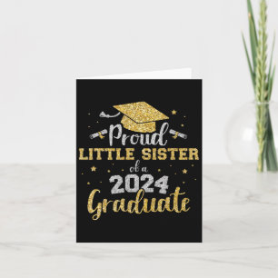 Little Sister Cl Of 2024 Graduate Senior Graduatio Card