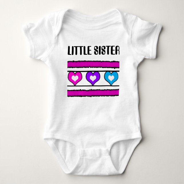 LITTLE SISTER COLLECTION BABY BODYSUIT (Front)