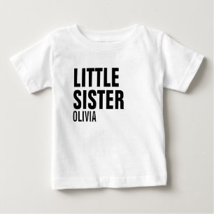 Little Sister Custom Baby Romper Baby T-Shirt