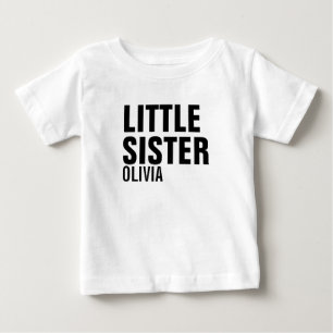 Little Sister Custom Baby Sleeveless Dress T-Shirt
