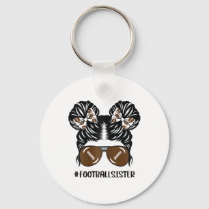 Little Sister Footll Toddler Girl Kids Youth Lil S Key Ring