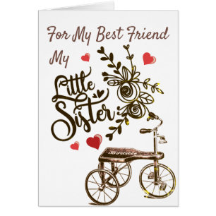 Little Sister Forever Friend Tricycle Floral