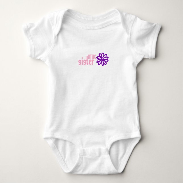 Little Sister (Infant Sizes) Baby Bodysuit (Front)