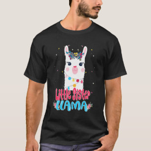 Little Sister Llama   Mother's Day   Women Birthda T-Shirt