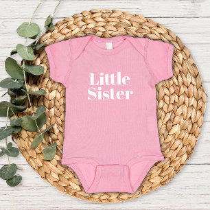 Little Sister   Matching Sibling Family Baby Bodysuit