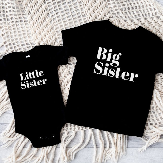 Little Sister | Matching Sibling Family Baby Bodysuit (Creator Uploaded)