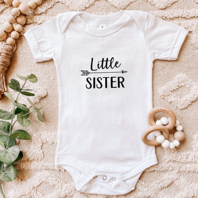Little Sister | Matching Sibling Family Baby Bodysuit (Creator Uploaded)