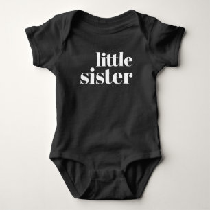 Little Sister   Matching Sibling Family Baby Bodysuit