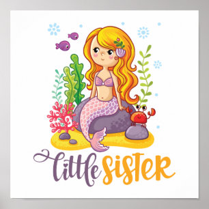 Little Sister 🧜‍♀️ Mermaid Poster