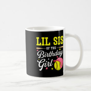Little Sister Of The Birthday Girl Softll Player T Coffee Mug