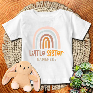 Little Sister Personalised Baby T-Shirt