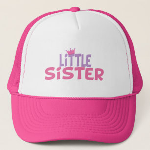 Little Sister Princess Crown Trucker Hat