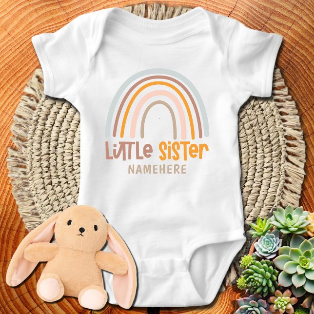 Little Sister Rainbow Baby Bodysuit (Creator Uploaded)