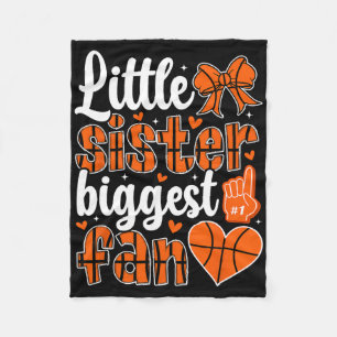 Little Sister Sketll Sister Sketll Player's Sister Fleece Blanket