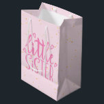 Little Sister Typography Modren Text  Medium Gift Bag<br><div class="desc">Little Sister Typography Modren Text Gift Bag. You can change the background colour to the colour you prefer.</div>
