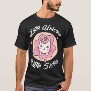 Little Sister unicorn in baked pastries T-Shirt