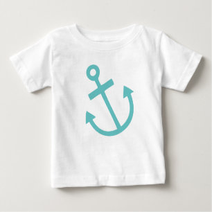 Little Skipper Nautical Anchor Baby T-Shirt