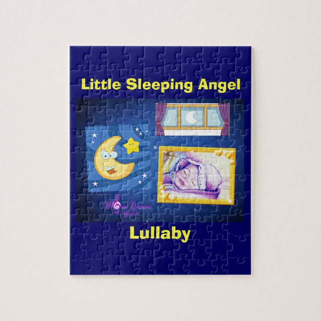Little Sleeping Angel Photo Puzzle with Gift Box (Vertical)