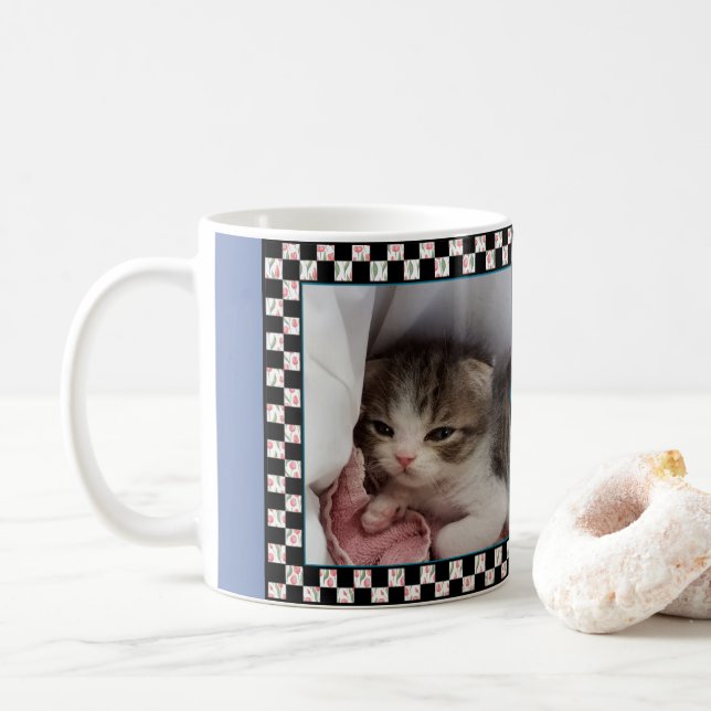 Little Sleepy-Head Kitten Coffee Mug (With Donut)