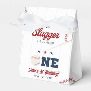 Little Slugger Baseball 1st Birthday Favour Box