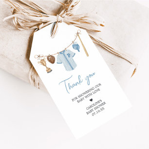 Little Slugger Baseball Baby Shower Favour Tags