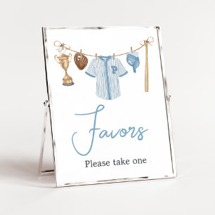 Little Slugger Baseball Baby Shower Favours Poster