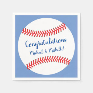 Little Slugger Baseball Baby Shower Napkin