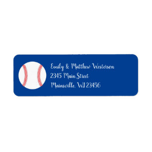 Little Slugger Baseball Baby Shower Return Address Return Address Label