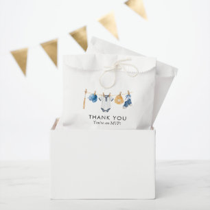 Little Slugger Baseball Clothesline Thank You  Favour Bag
