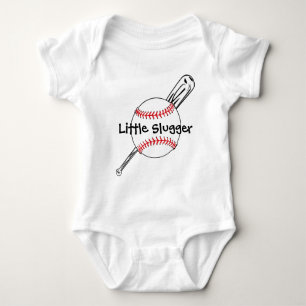 Little Slugger Baseball Customisable Baby Clothing Bodysuit