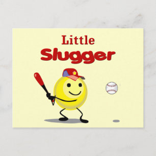 Little Slugger Baseball Postcard