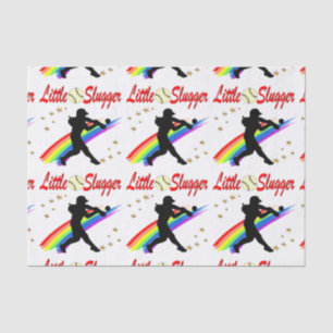 LITTLE SLUGGER GIRLS SOFTBALL DESIGN TISSUE PAPER