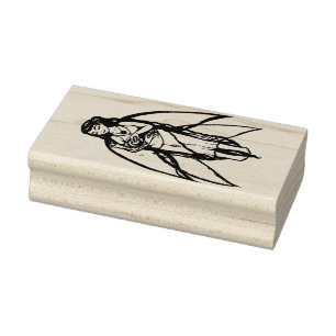 Little Snail Fairy Rubber Stamp