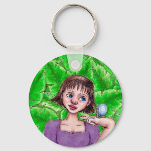 Little Snail Friend Art Keychain