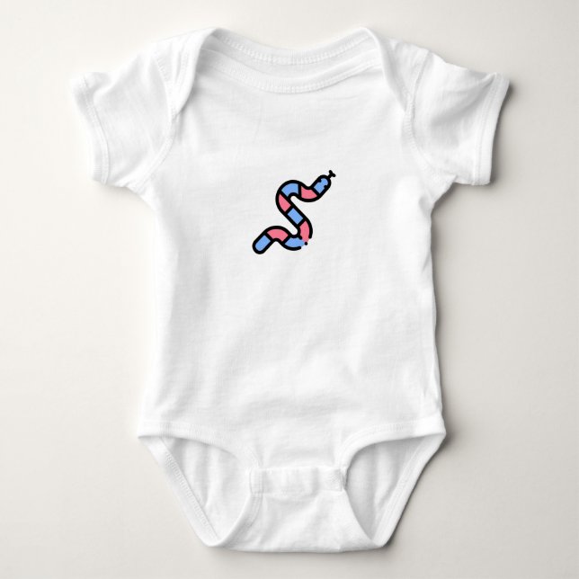 Little Snake Baby Bodysuit (Front)