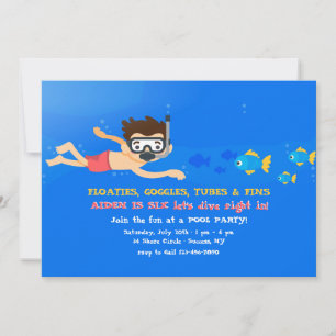 Little Snorkeler Invitation