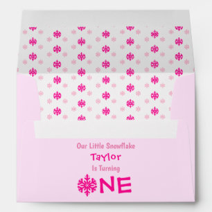 Little Snowflake 1st Birthday Envelope