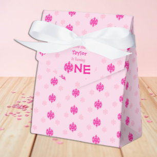 Little Snowflake 1st Birthday Favour Box